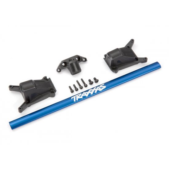 Chassis brace kit, Blue (fits Rustler® 4X4 or Slash 4X4 models equipped with Low-CG chassis)