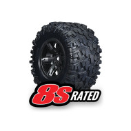 X-Maxx Black Wheels w/ Maxx AT Tires (2)