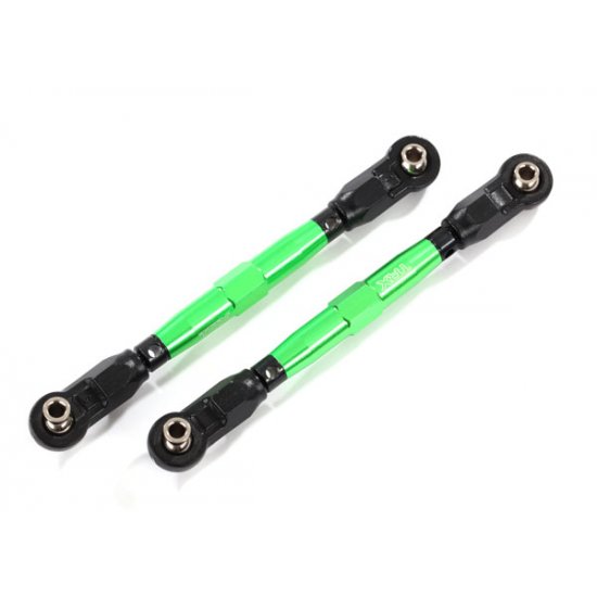 Toe links, front TUBES green-anodized, MAXX