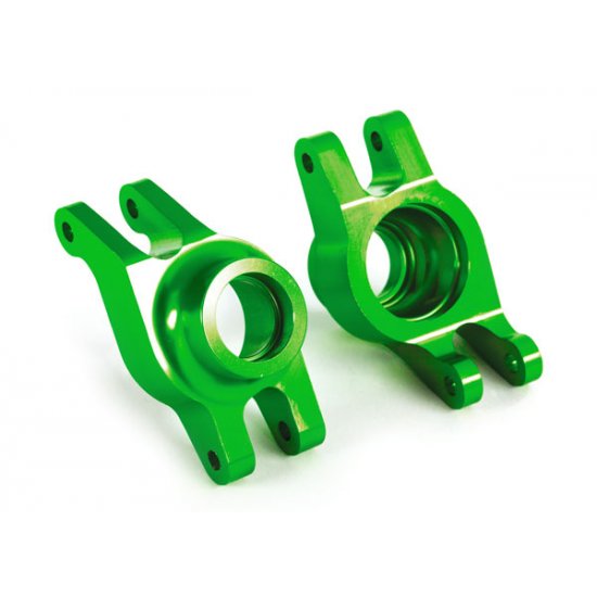Carriers, stub axle (green-anodized 6061-T6 aluminum) (rear) (2)