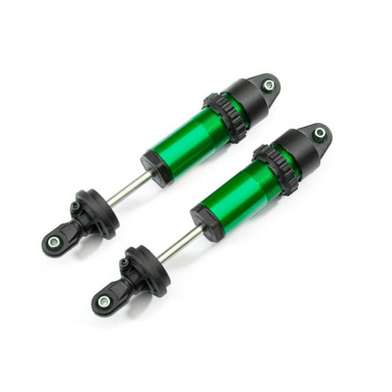 Shocks, GT-Maxx®, aluminum (green-anodized) (fully assembled w/o springs) (2)