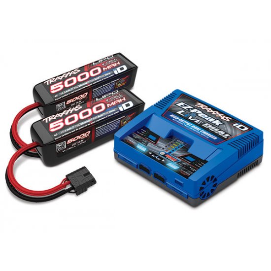 Traxxas  Dual 4s ,2973 Charger And Two 2888X 4S Lipos