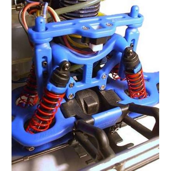 RPM80165  Blue Molded Shock tower and Body brace