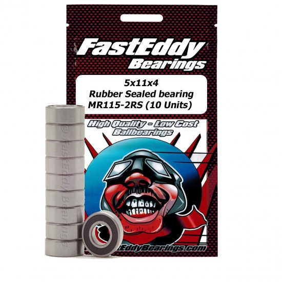 TFE2576 Traxxas 5116 Rubber Sealed Replacement Bearing 5x11x4mm (10)