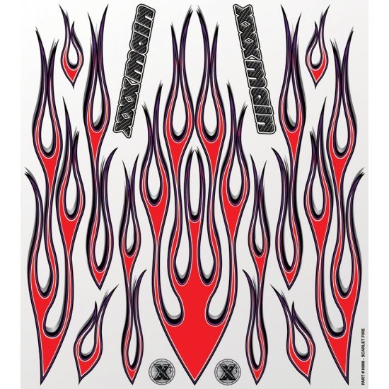 Scarlet Fire (Flames) Large Decal