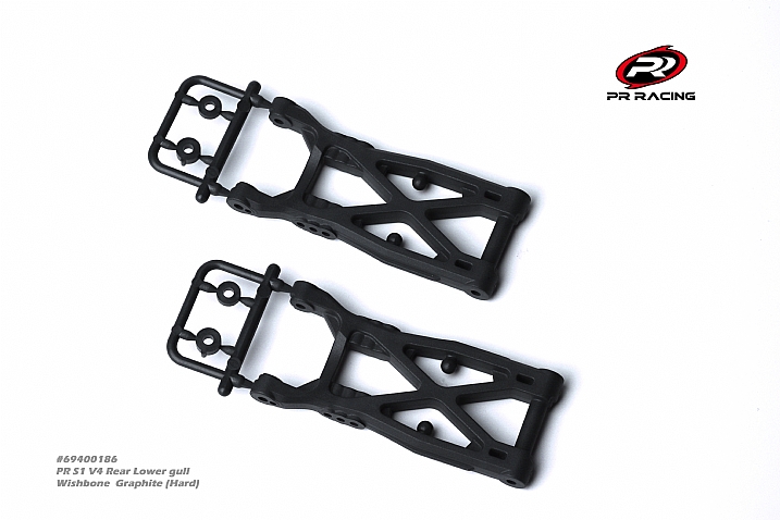 PR S1 V4 Rear Lower gull Wishbone  Graphite (Hard) (1pr)